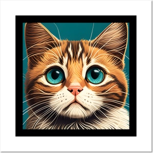 Funny Cat Face Lover - Happy Kids Posters and Art